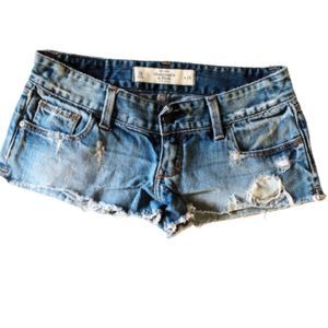Abercrombie & Fitch Ladies Distressed Jean Shorts